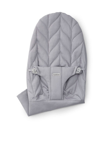 BABYBJORN - Bliss Woven Couch Cover, Light Grey (Petal Quilt)