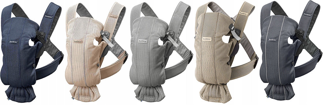 BABYBJORN MINI 3D Mesh Small Baby Carrier Grey Packaging status original