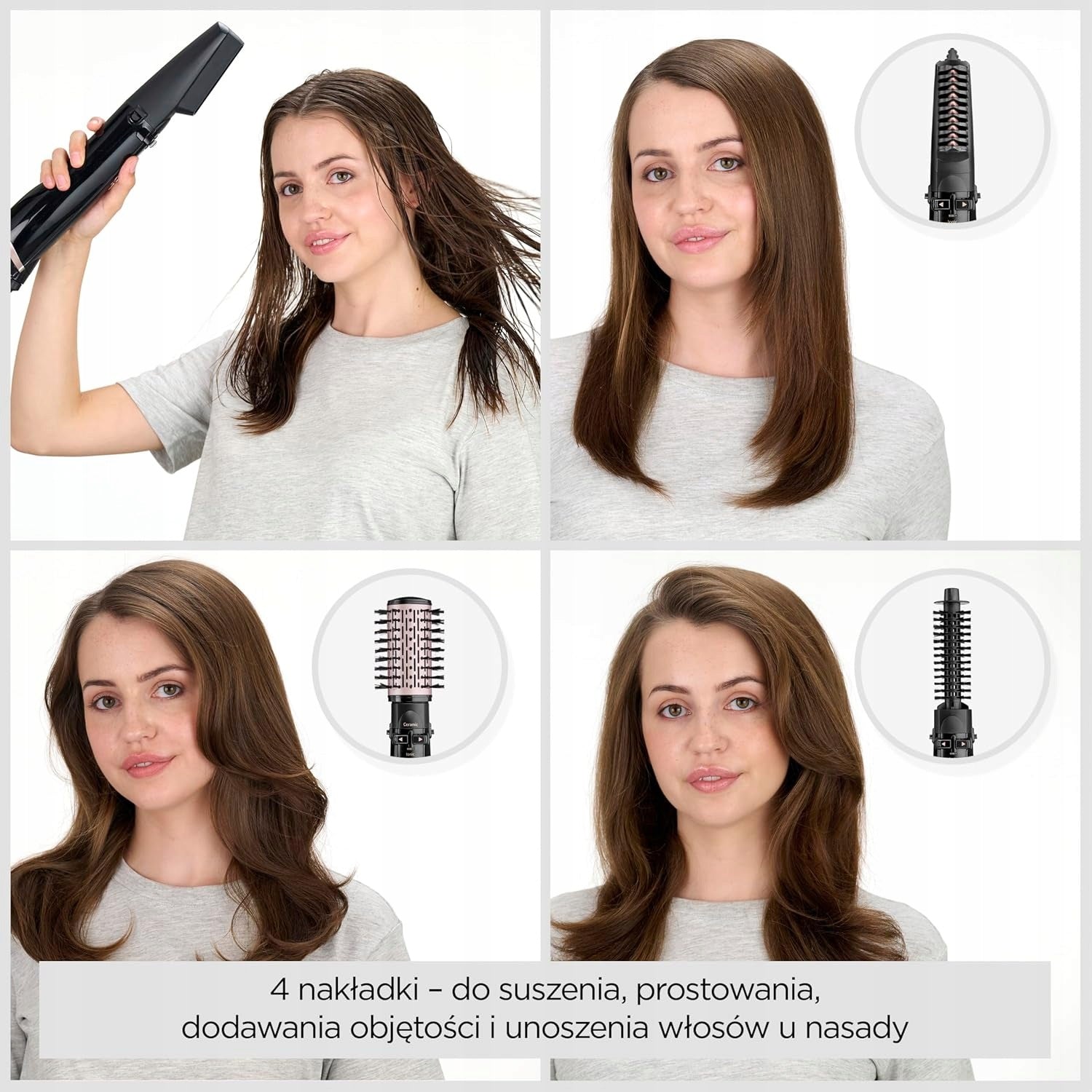 BABYLISS HAIR DRYER BRUSH 1000W 4 OVERLAYS IONIZATION HAIR Packaging status original