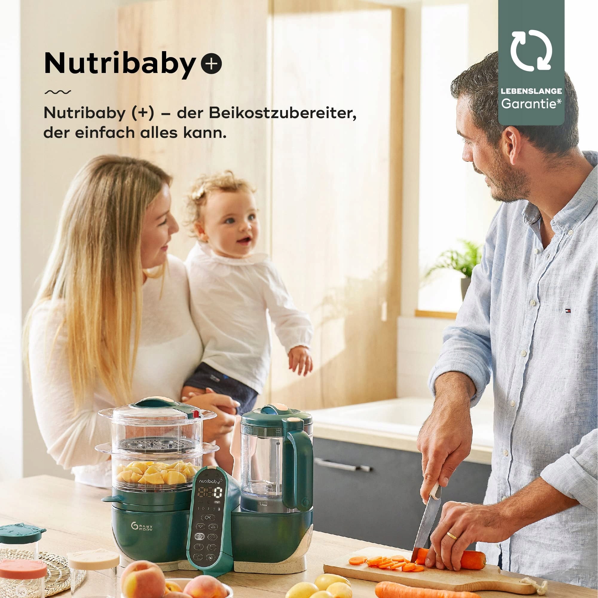 BABYMOOV Nutribaby Plus Green Infant Food Processor 2200ml Brand no brand
