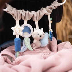 BABYONO EDUCATIONAL TOY PENDANT FOR STROLLER AND CAR SEAT RACCOON Kind pendants