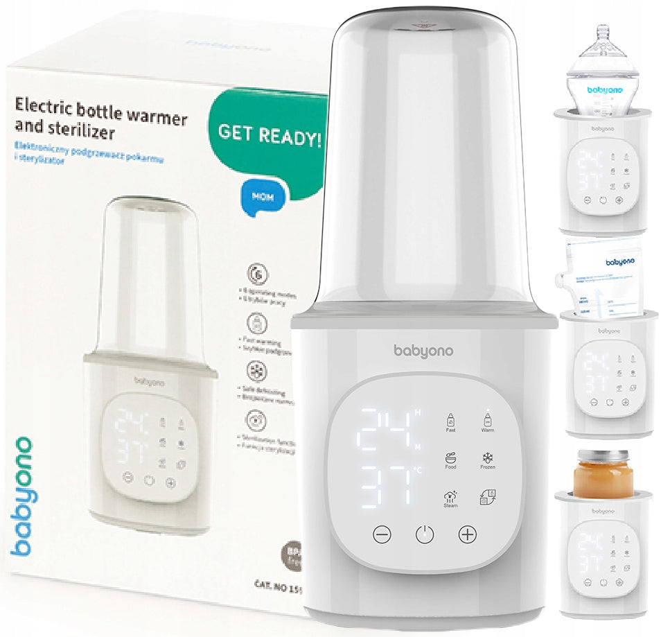 BABYONO ELECTRONIC MILK HEATER STERILIZER TOUCH PANEL 6in1
