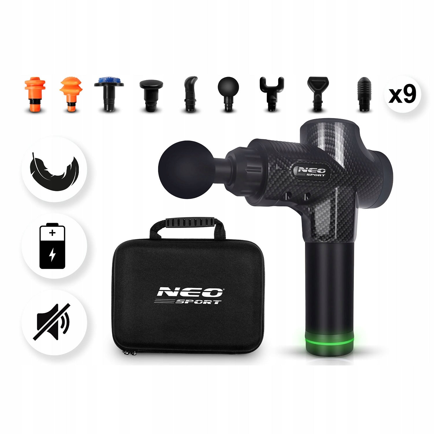 BACK BODY MASSAGER MASSAGE GUN Overlay SET XXL Manufacturer code PREZENT DLA CHŁOPAKA MĘŻA SZEFA ZNAJOMEGO