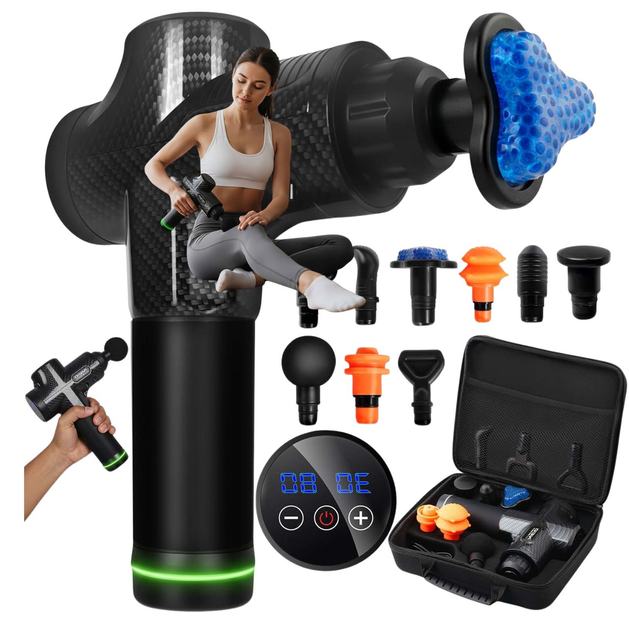 BACK BODY MASSAGER MASSAGE GUN Overlay SET XXL