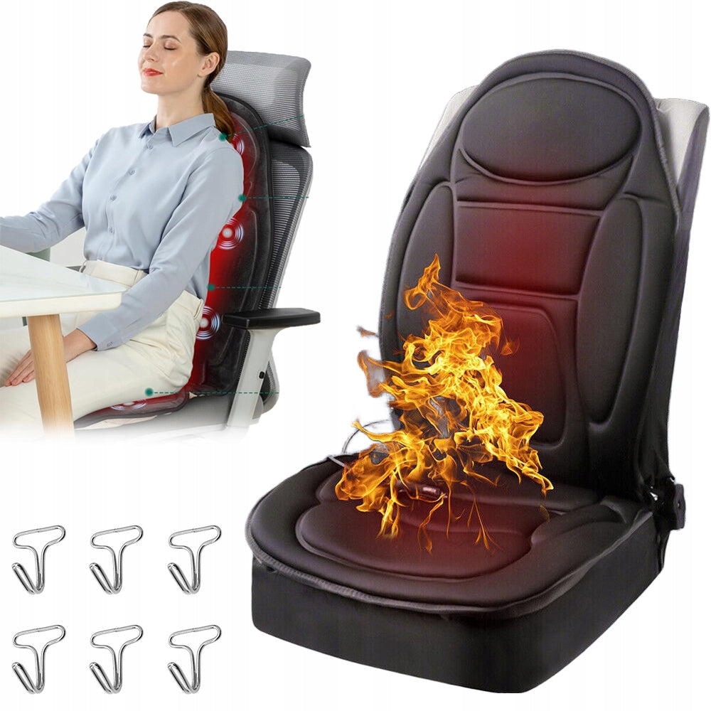 BACK MASSAGER SHIATSU MASSAGE MAT HEATING CHAIR RELAXATION MASSAGE