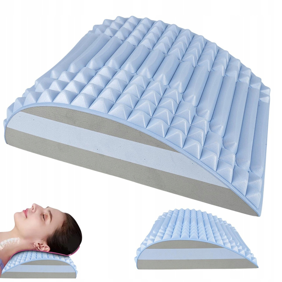 BACK STRETCHER EVA COLOR GREY BLUE COMFORTABLE DRIP SHAPE