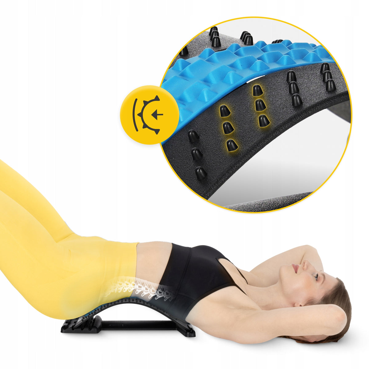 BACK STRETCHING DEVICE ADJUSTABLE MASSAGER Manufacturer code BSD01