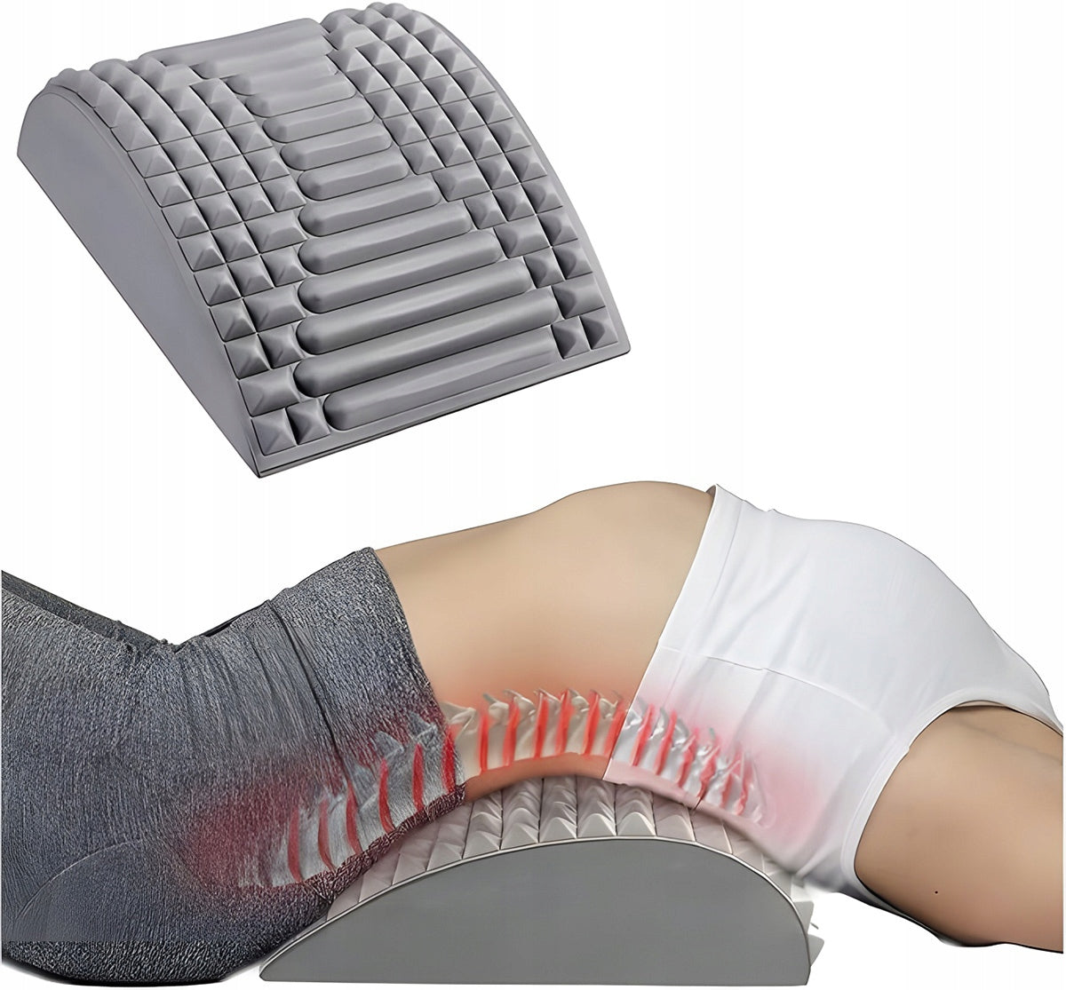 BACK STRETCHING DEVICE SPINE MASSAGER STRETCHER MAT Packaging status original