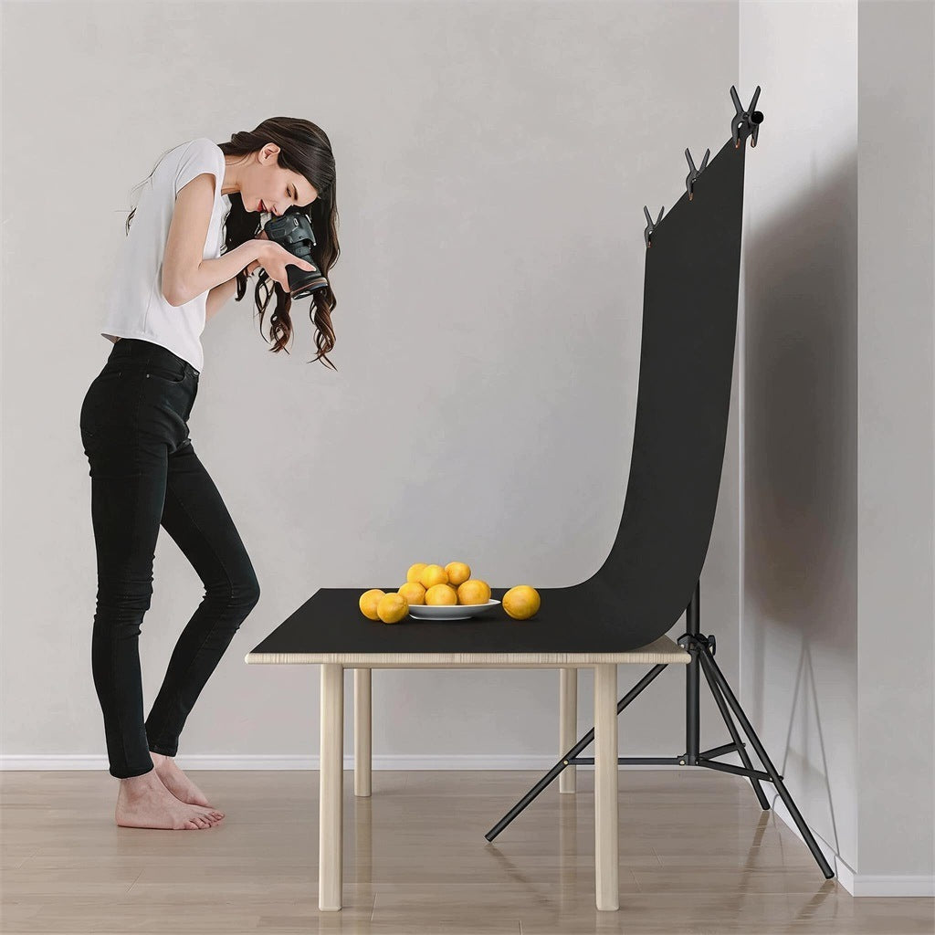 BACKGROUND FOR TAKING PHOTOS 1,5X2M BLACK TRIPOD T PHOTO SET Packaging status original