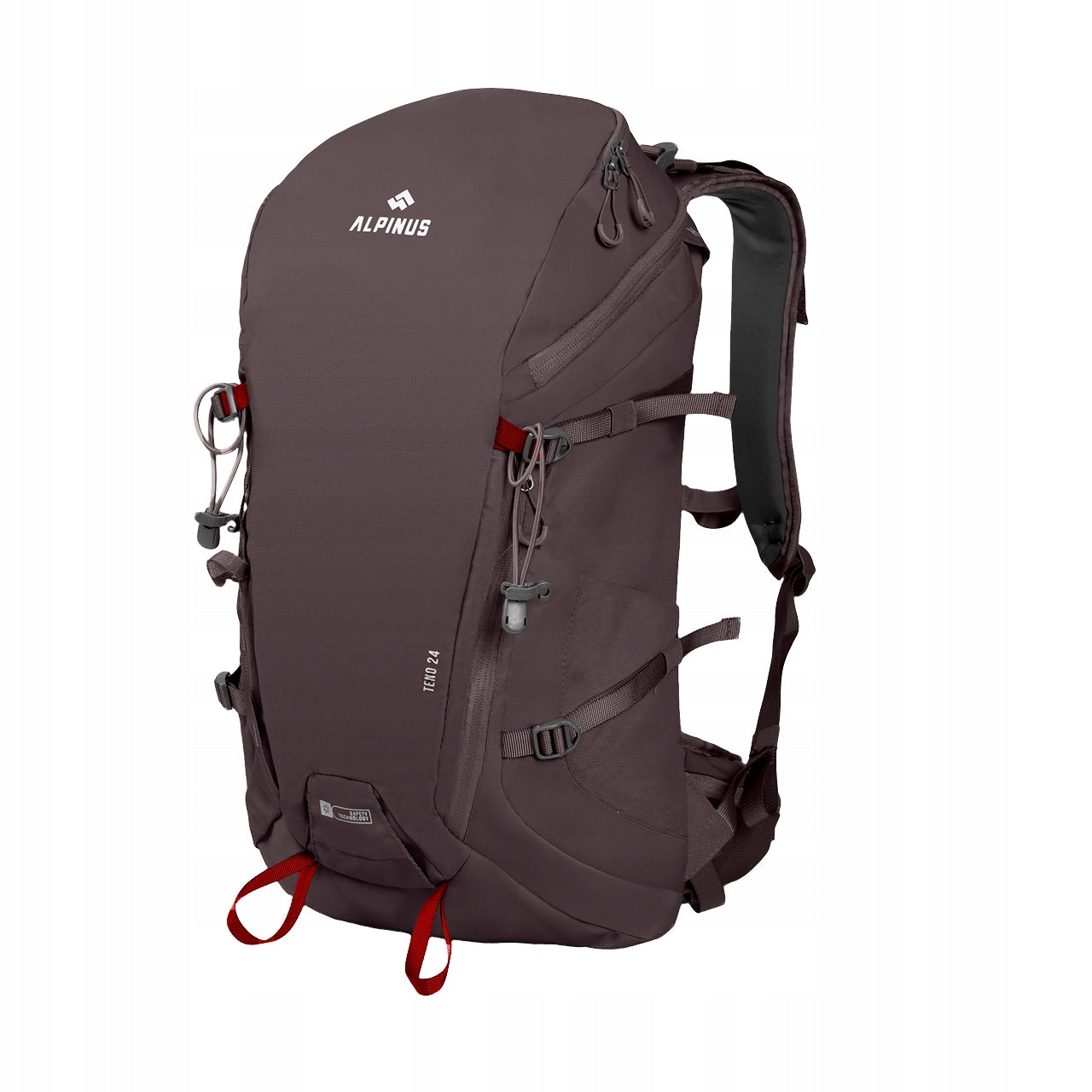 BACKPACK ALPINUS TREKKING 24 L HIKING IN THE MOUNTAINS + TENO COVER GREY