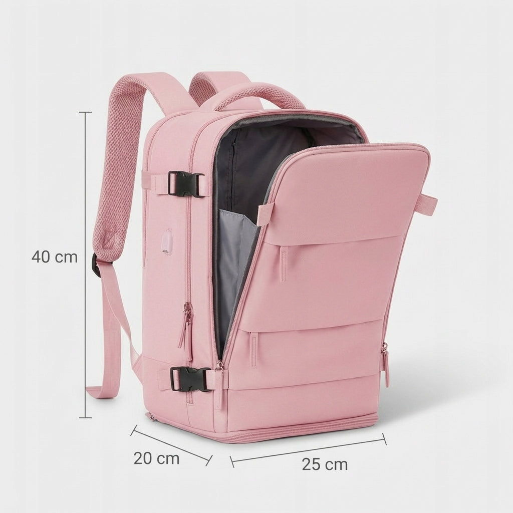 BACKPACK FOR AIRCRAFT 40x20x25 carry-on luggage free Wizzair pink 20L Packaging status original