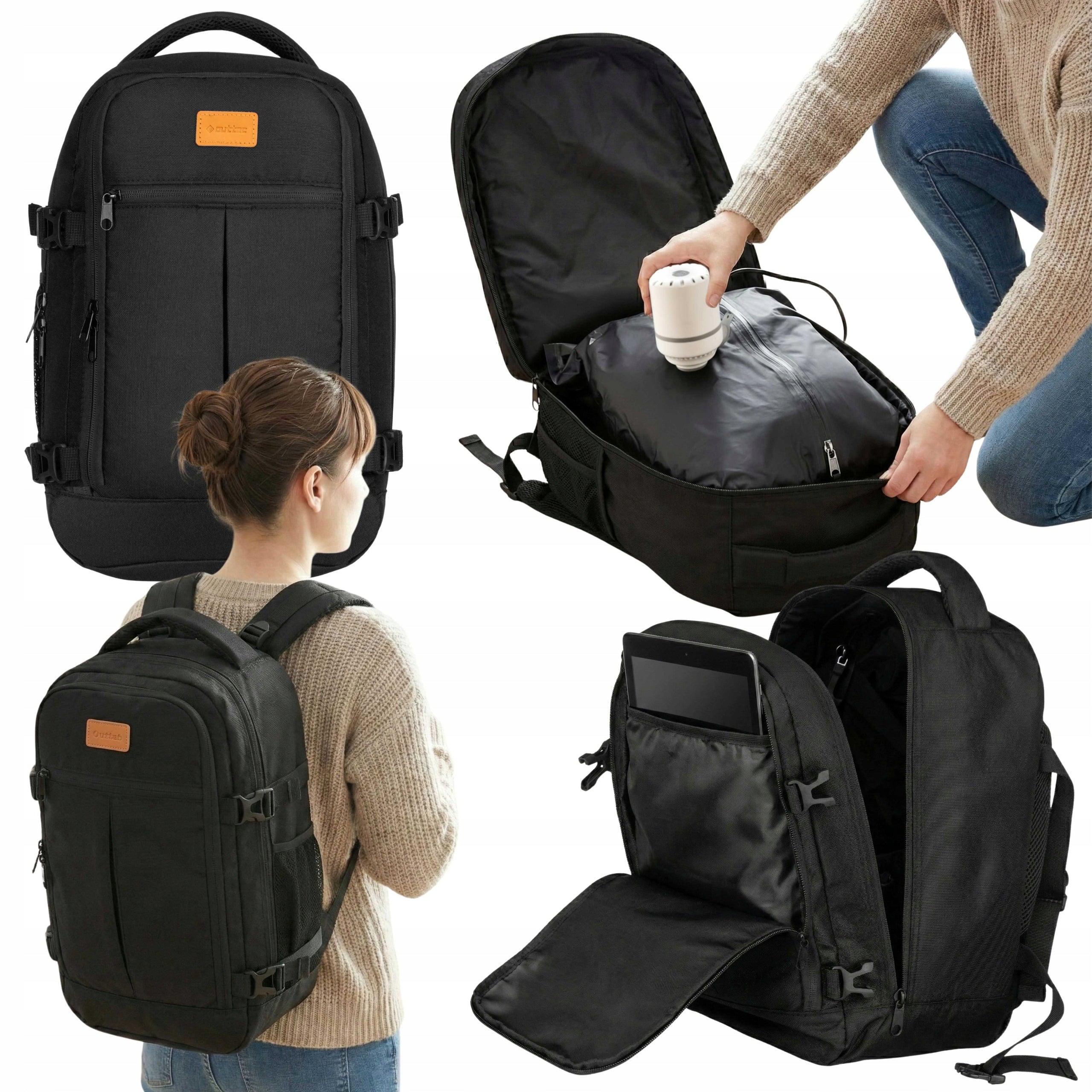 BACKPACK FOR AIRPLANE RYANAIR 40X30X20 CABIN WIZZAIR 26L + VACUUM PUMP