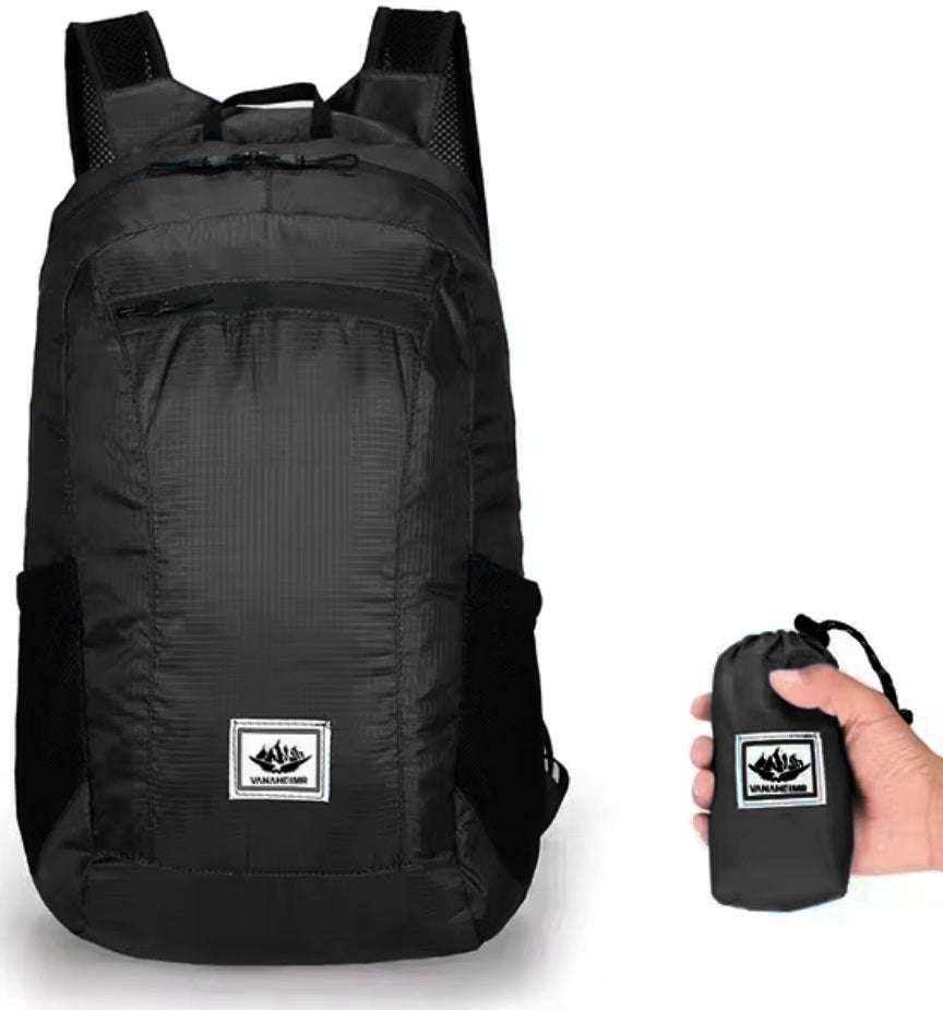 BACKPACK LIGHTWEIGHT FOLDABLE ROOMY DURABLE WATERPROOF COMPACT 20L