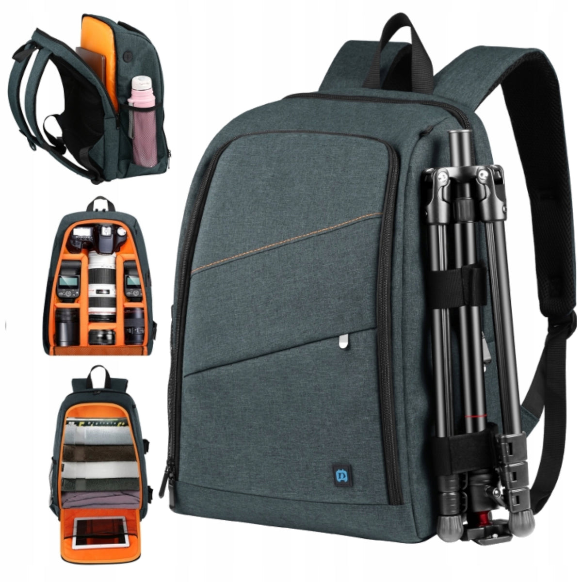 BACKPACK PHOTO BAG FOR CAMERA LENS LAPTOP TABLET GOPRO