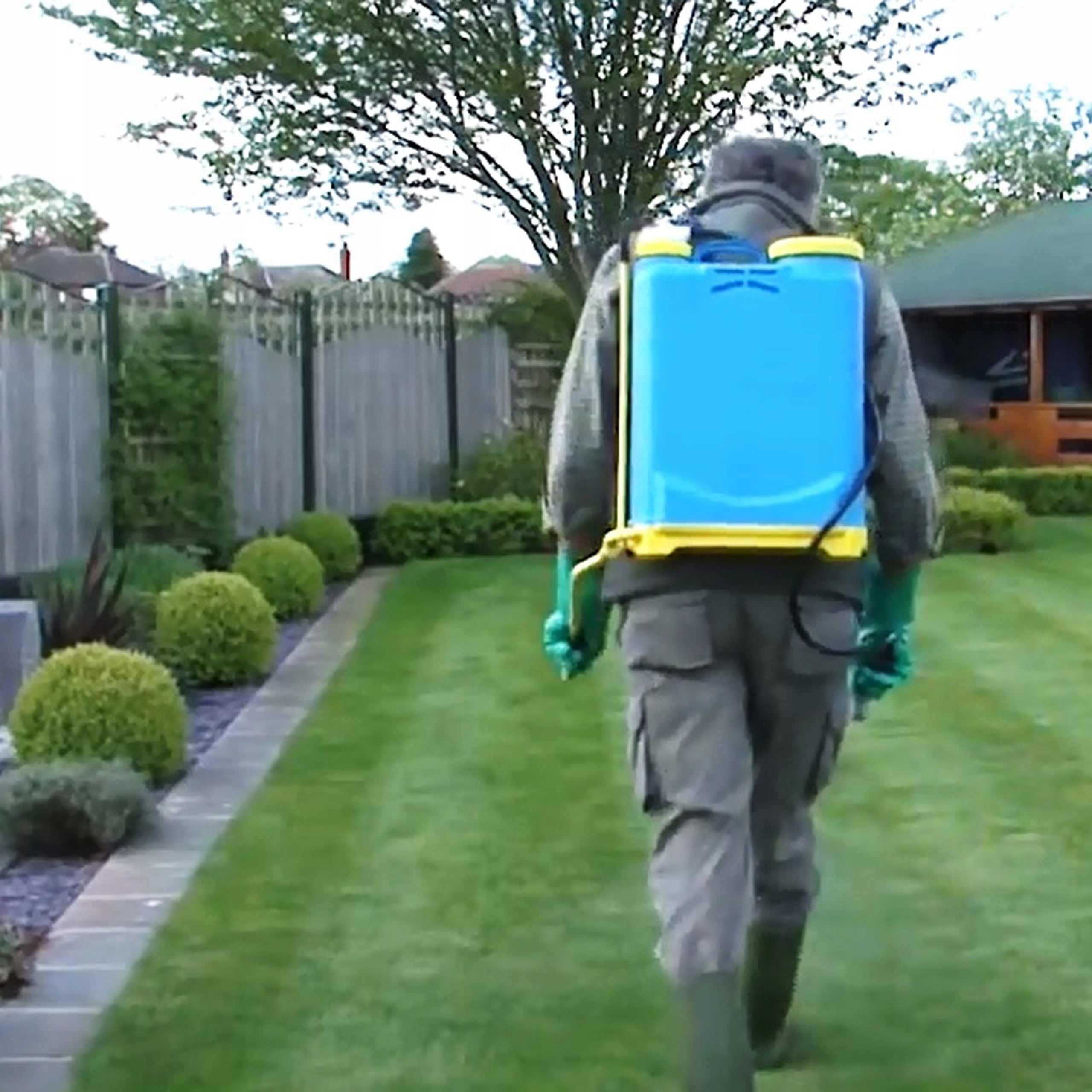 BACKPACK PRESSURE SPRAYER 16L LONG LANCE 100cm HANDHELD GARDEN Brand Allbag