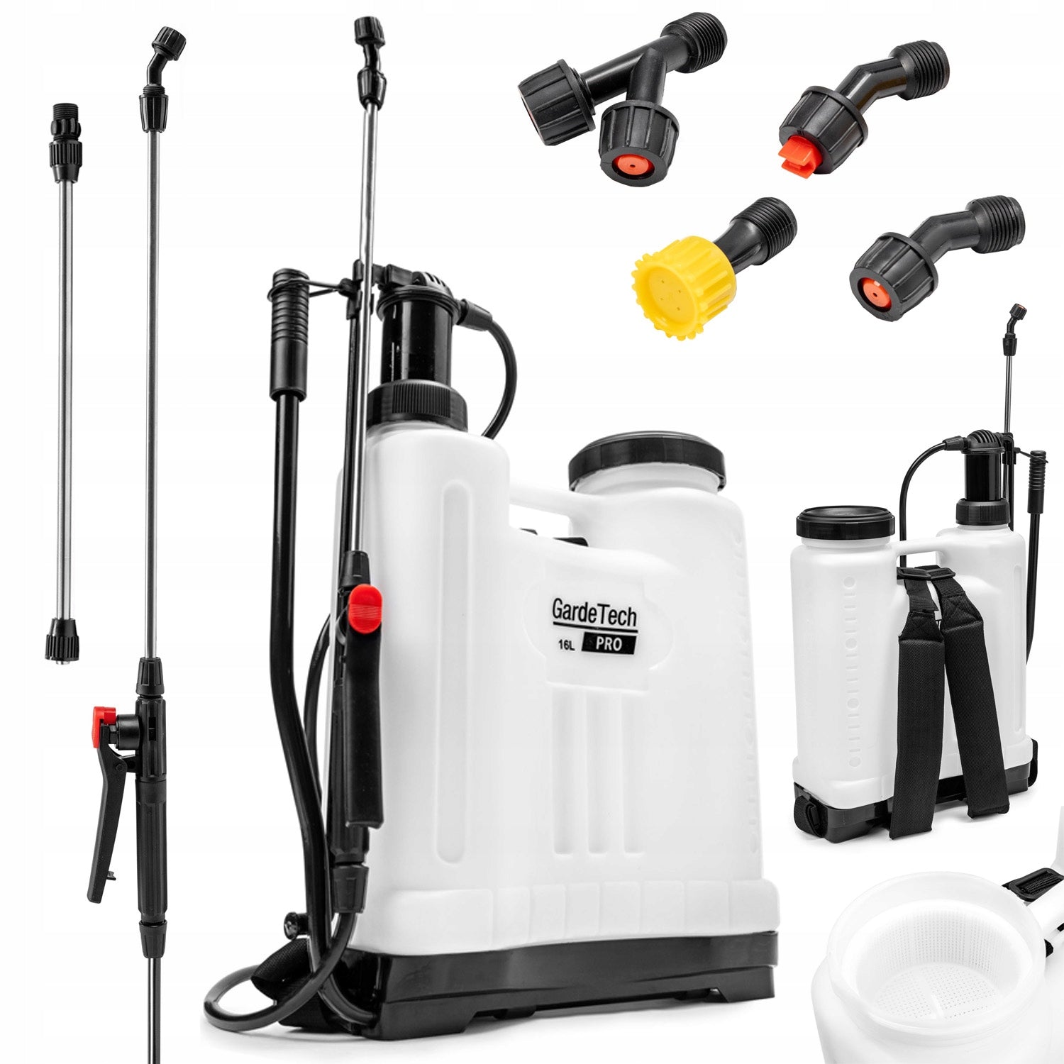 BACKPACK PRESSURE SPRAYER PRO 16L LONG LANCE 100CM