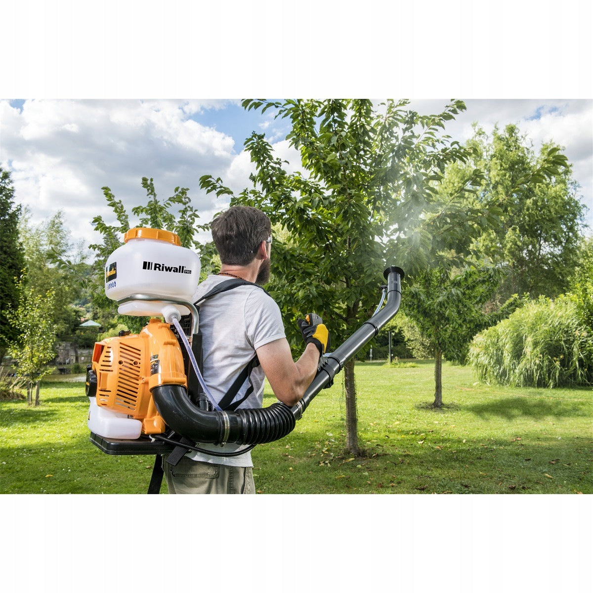 BACKPACK SPRAYER COMBUSTION BLOWER 2in1 14L RIWALL RPSD52 SEEDER Tool weight 11.4 kg