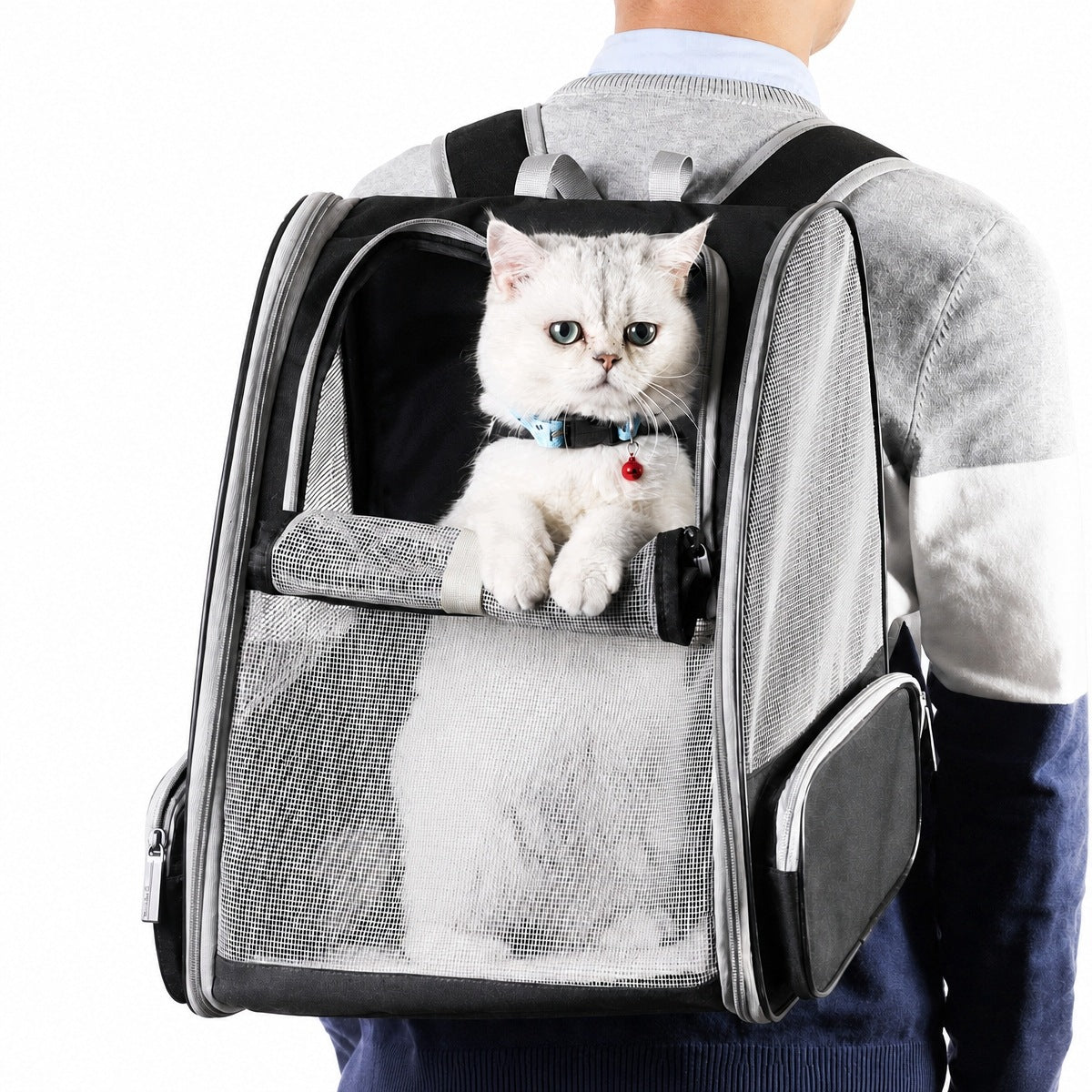 BACKPACK TRANSPORTER DOG CAT BAG WITH MESH FULLY VENTILATED FOLDING Manufacturer code 6974812527786