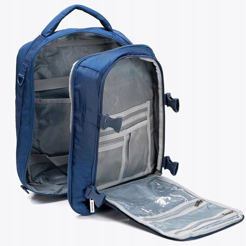 BACKPACK WITTCHEN HAND LUGGAGE 40x30x20 29-3P-000-90B NAVY BLUE EXTENDED Brand WITTCHEN