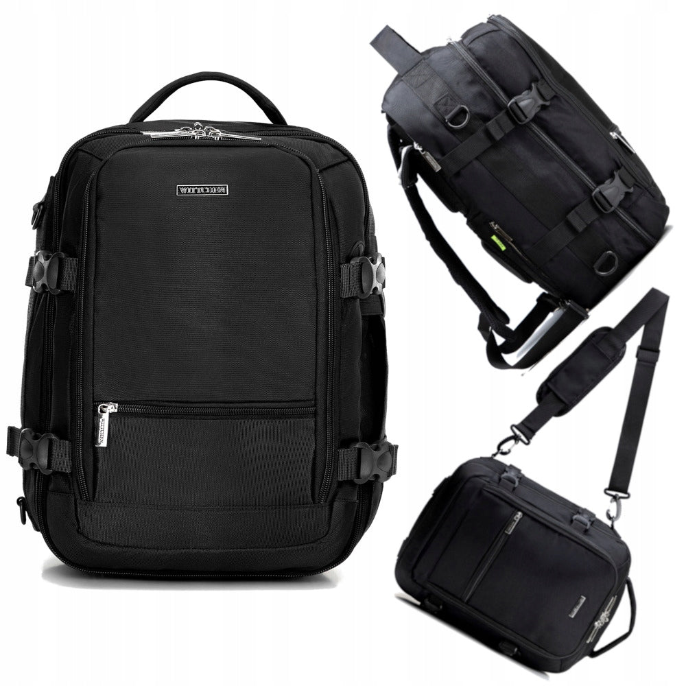 BACKPACK WITTCHEN MULTIFUNCTIONAL AIRCRAFT 29-3P-000-10B BLACK 2in1 40x30x20 Packaging status original
