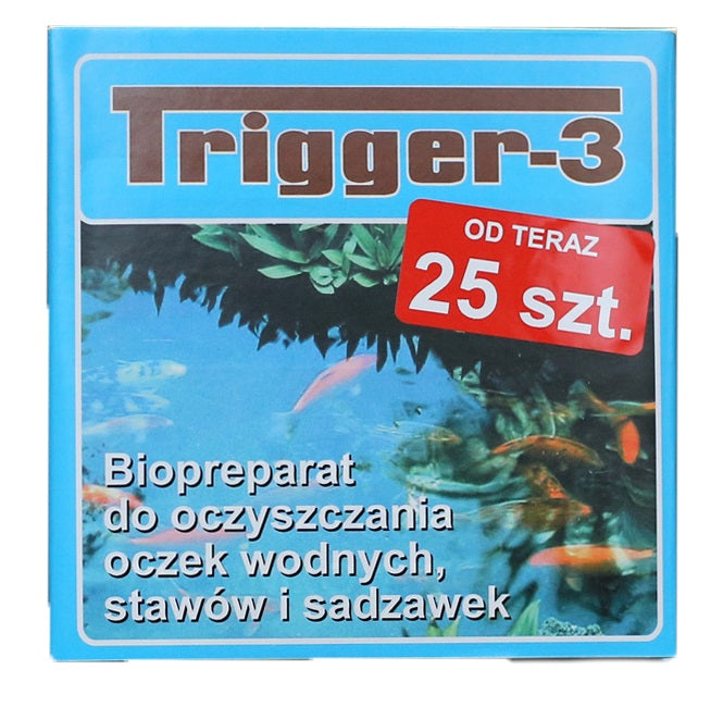 BACTERIA FOR MESH Trigger-3 ALGAE REMEDY IN MESH FOR GREEN WATER 25 pcs. Packaging status original