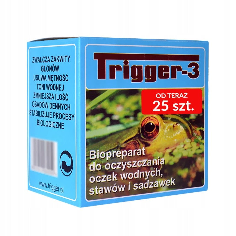 BACTERIA FOR MESH Trigger-3 ALGAE REMEDY IN MESH FOR GREEN WATER 25 pcs.