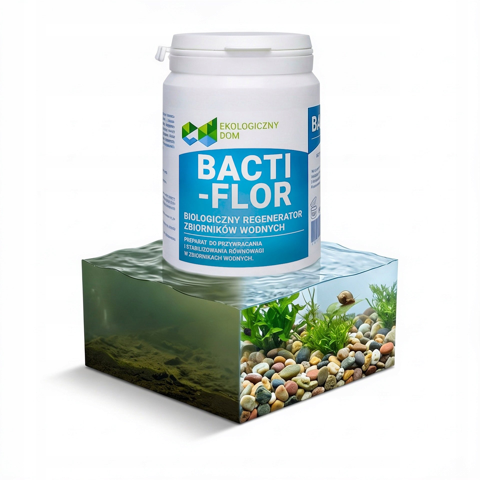 BACTERIA FOR POND Biological Joint Mesh Regenerator Bacti-Flor 500g 20m3 Product weight with unit packaging 0.6 kg
