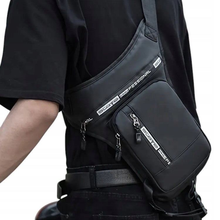 BAG SACHET BUM BAG FOR THIGH SPORTS BIKE WOMEN'S BLACK Brand Likado