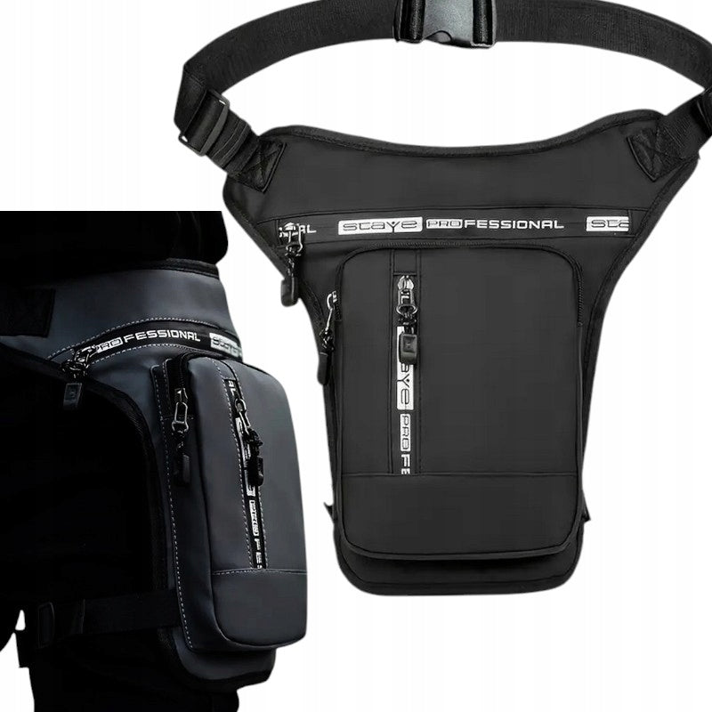 BAG SACHET BUM BAG FOR THIGH SPORTS BIKE WOMEN'S BLACK