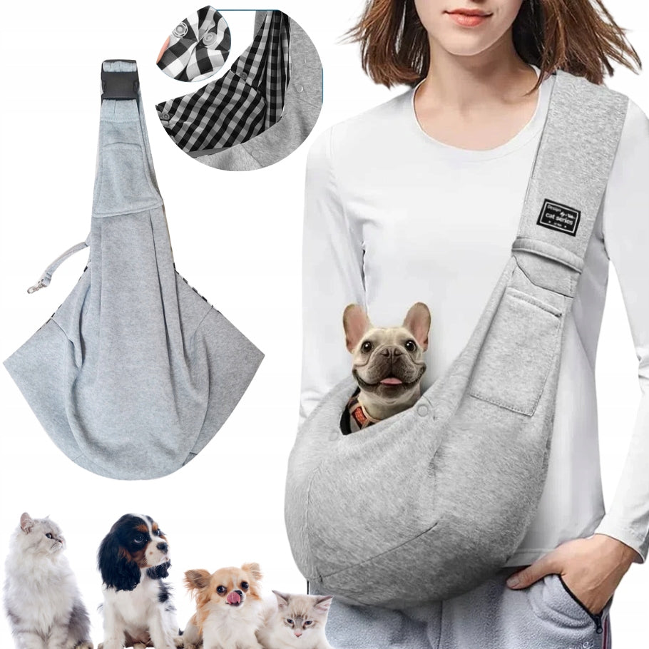 BAG SHOULDER NET FOR CARRYING DOG ANIMALS TRANSPORTER BACKPACK CARRIER