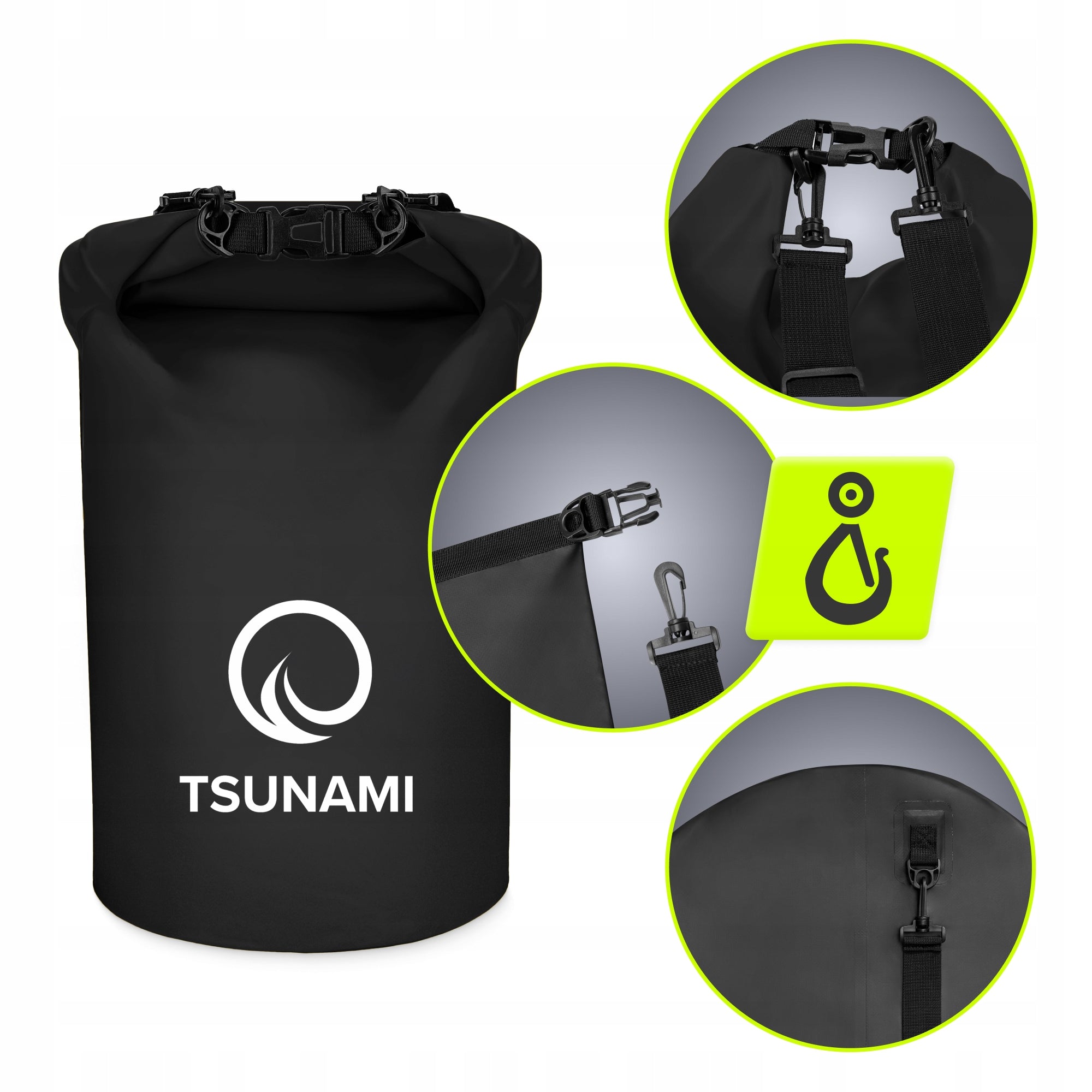 BAG WATERPROOF ADJUSTABLE STRAP HANDLE PROTECTION AGAINST GETTING WET 30L Brand Tsunami