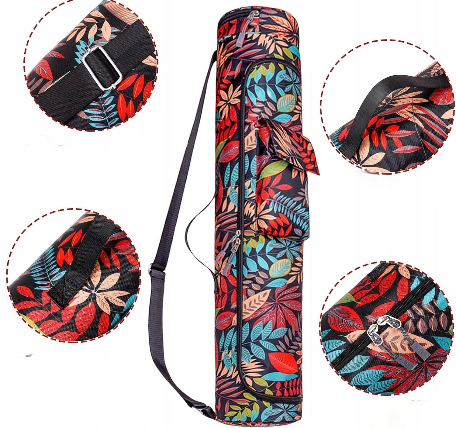 BAG YOGA MAT COVER WATERPROOF SHOULDER LARGE POCKETS 76CM Manufacturer code TORBA POKROWIEC NA MATĘ DO JOGI WODOODPORNA