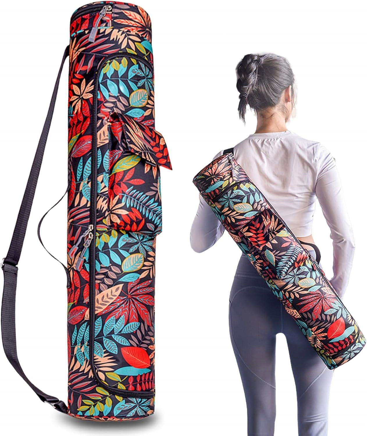 BAG YOGA MAT COVER WATERPROOF SHOULDER LARGE POCKETS 76CM