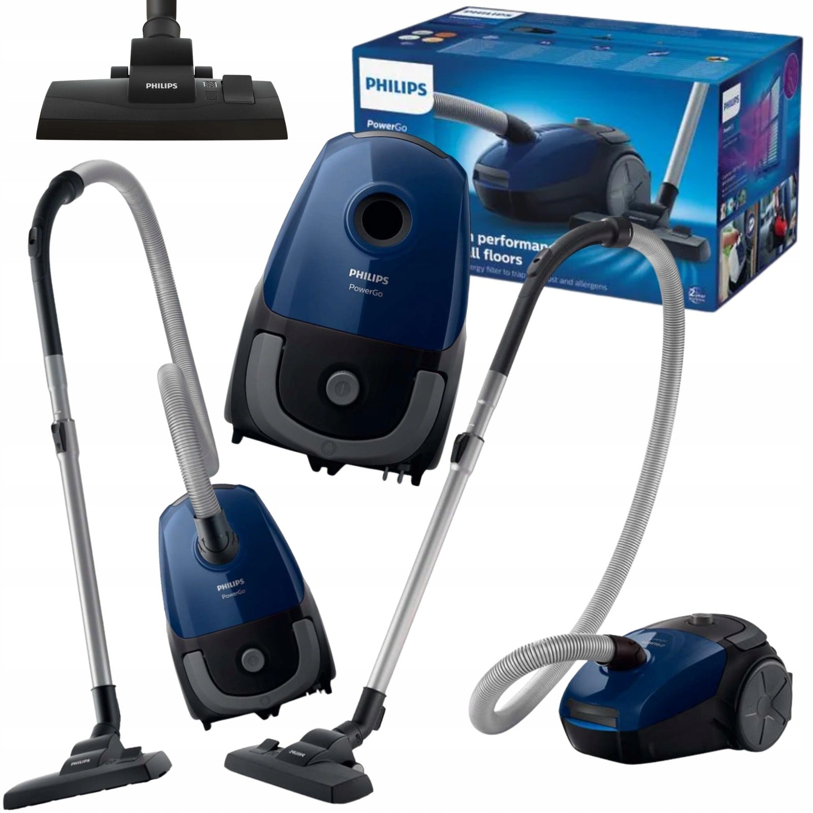 BAGGED VACUUM CLEANER LARGE WITH TELESCOPIC TUBE SOLID ROOMY 3L STRONG 900W