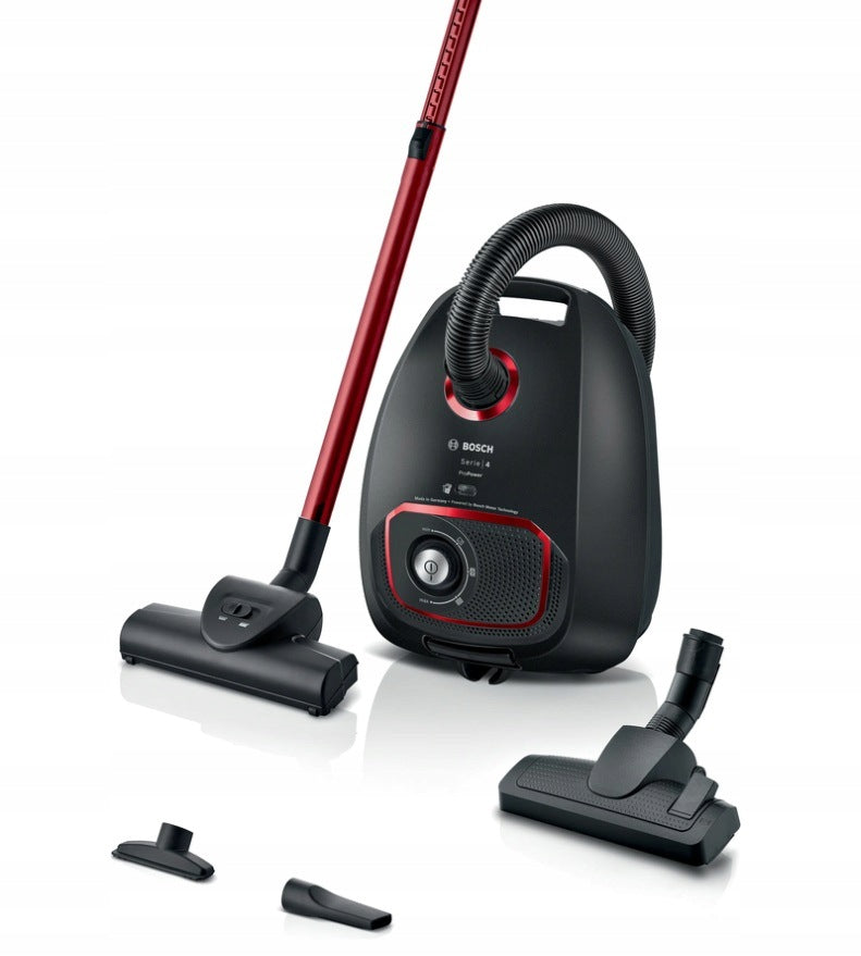 BAGGED VACUUM CLEANER TRADITIONAL BOSCH BGB41POW1 850W FILTER HEPA TURBO BRUSH