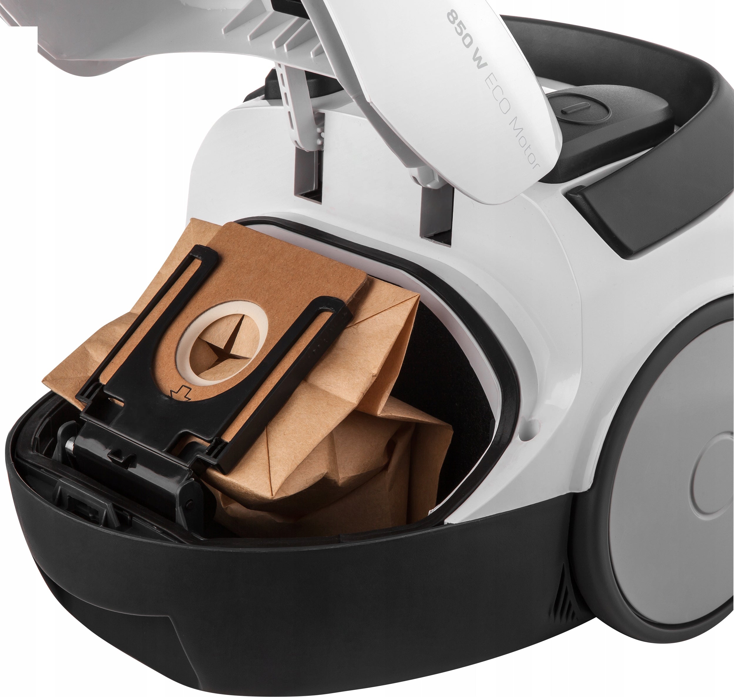 BAGGED VACUUM CLEANER TRADITIONAL SENCOR 850W ECO RANGE 7,5M SVC 45WH Dominant color white