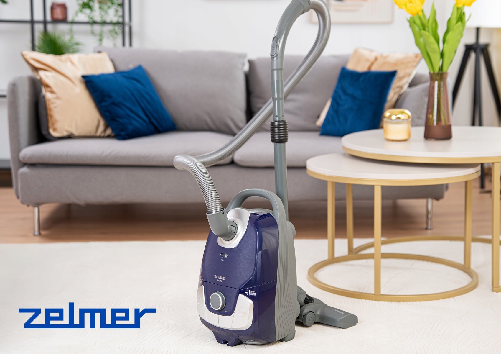 BAGGED VACUUM CLEANER ZELMER TOMEK TRADITIONAL HEPA FILTER ULTRA QUIET 64dB 800W Packaging status original