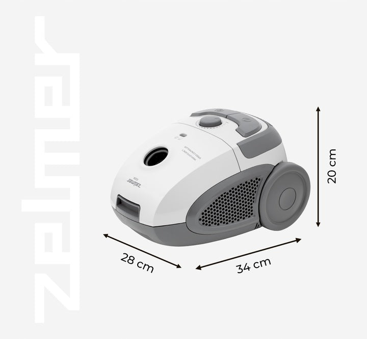 BAGGED VACUUM CLEANER ZELMER TRADITIONAL JÓZEK WITH FILTER + ECO 800W TIPS Power rating 800 W