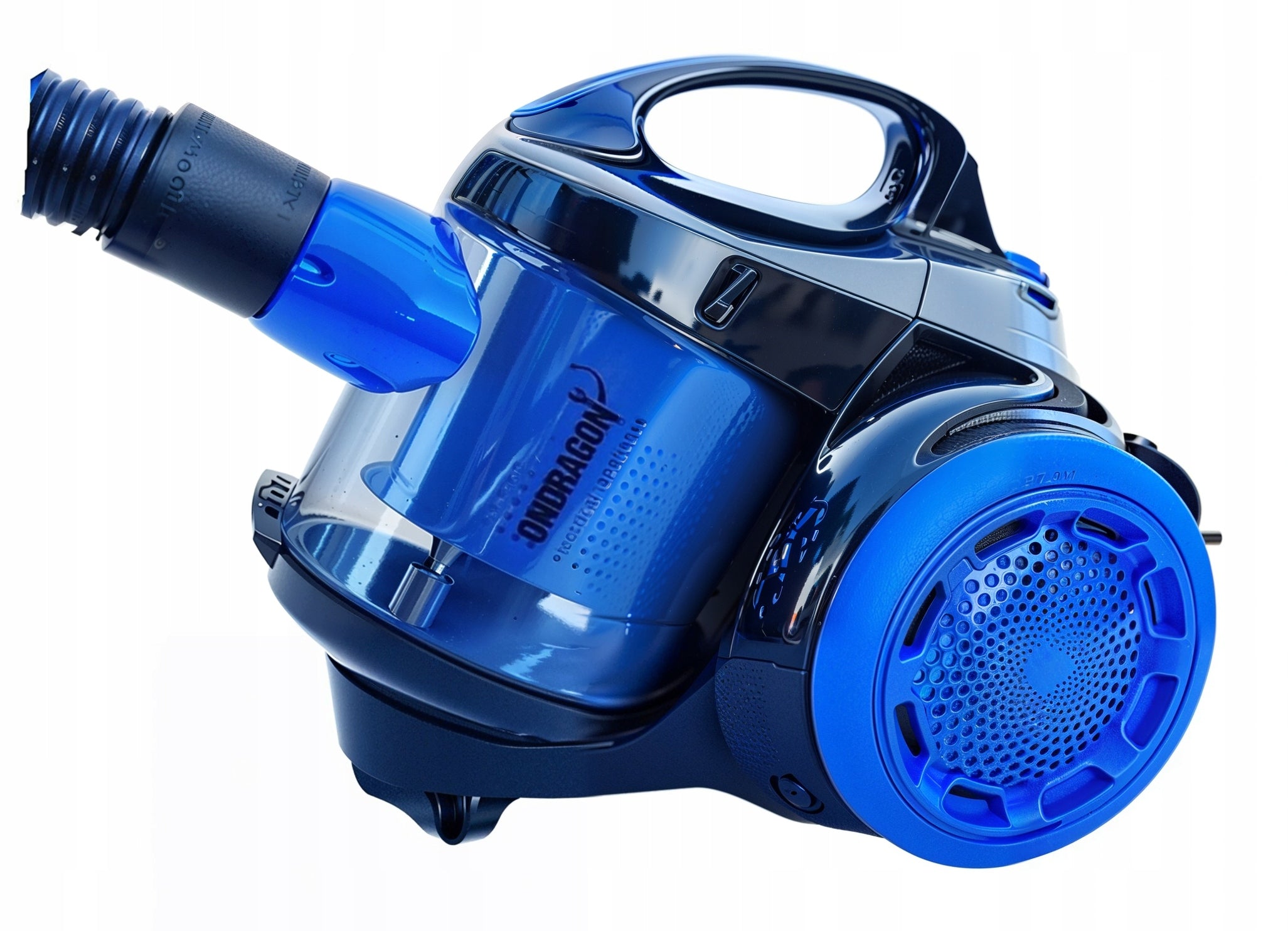 BAGLESS CYCLONE VACUUM CLEANER 3999W 2L ONDRAGON LIGHT HEPA FILTER POWERFUL Dominant color blue