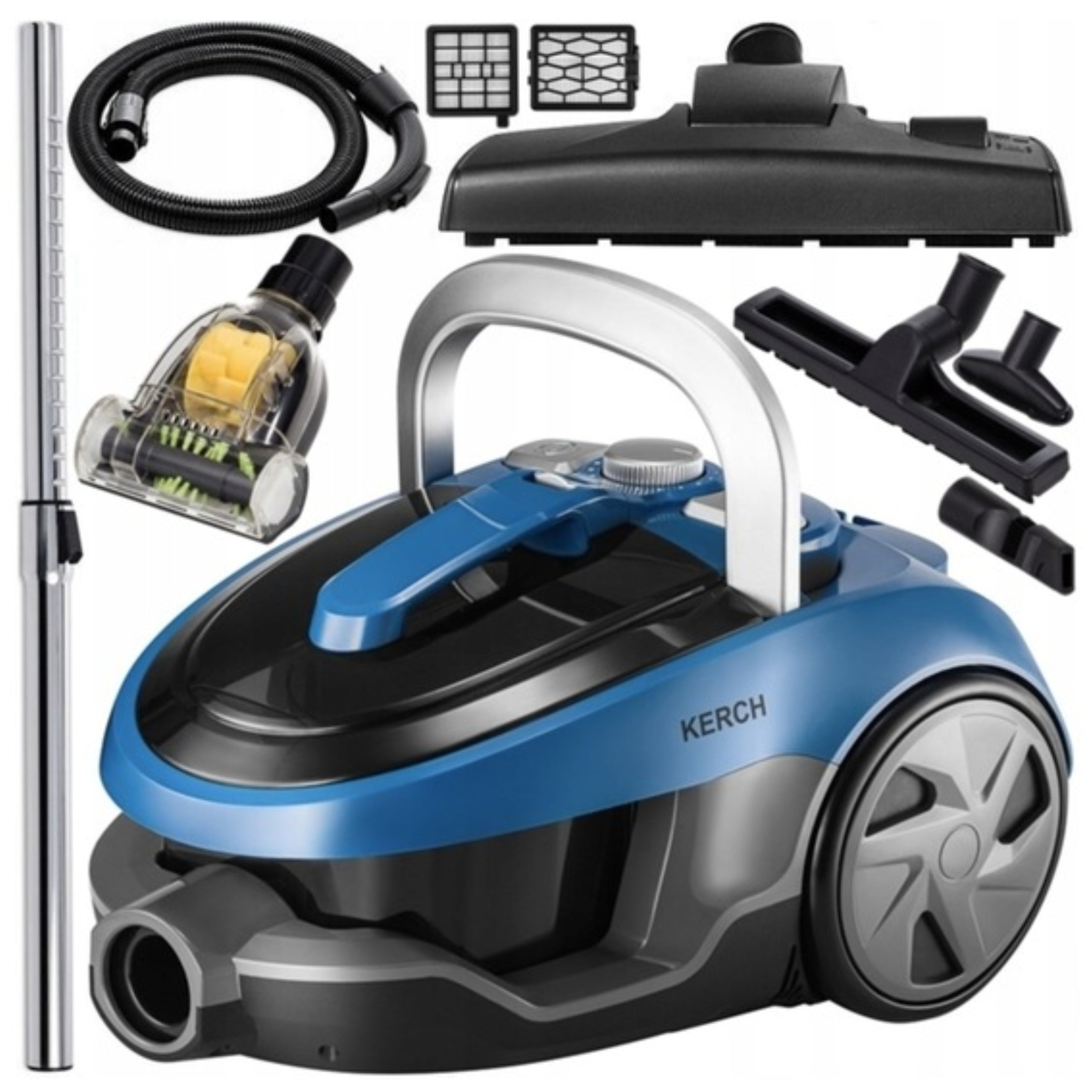 BAGLESS CYCLONE VACUUM CLEANER KERCH MASTER 3999W 2.5L +TURBO BRUSH