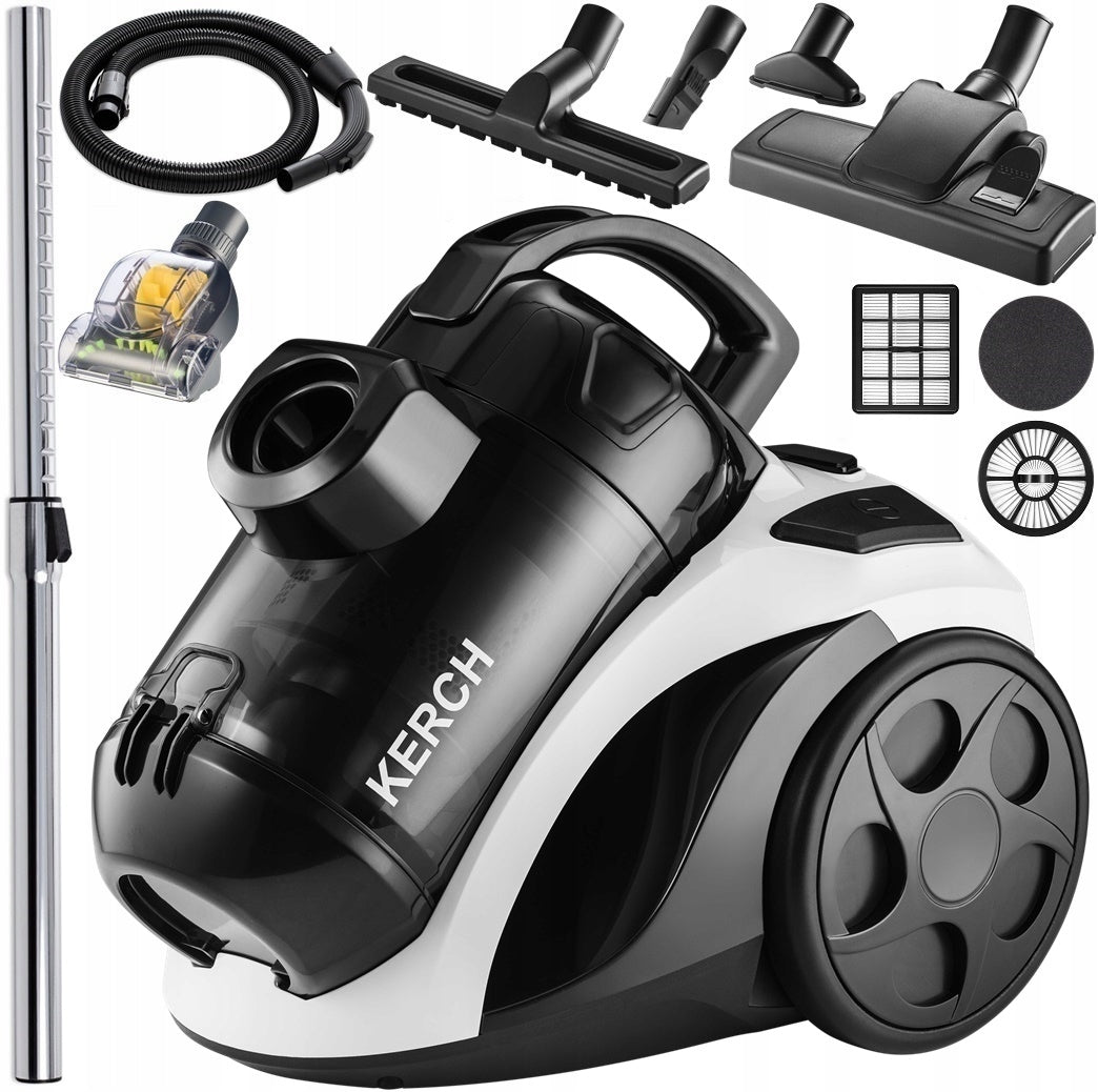 BAGLESS CYCLONE VACUUM CLEANER KERCH XTREME 4000W 2L +TURBO BRUSH
