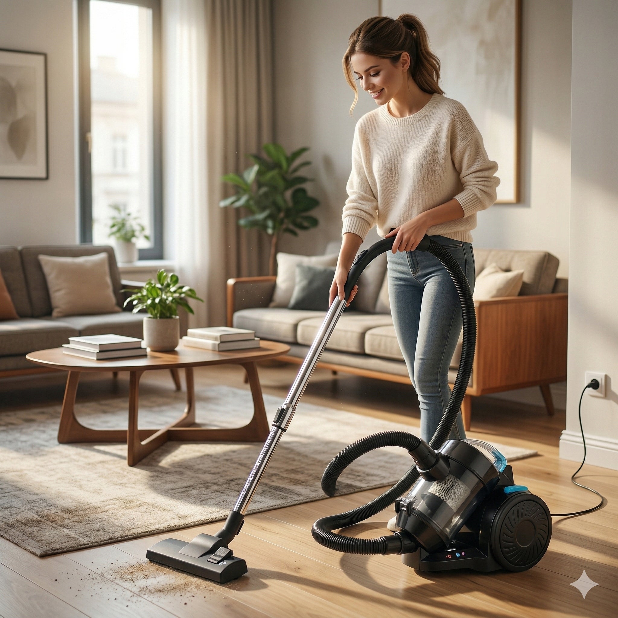 BAGLESS HOUSEHOLD CYCLONE VACUUM CLEANER 2L 800W HEPA FILTER QUIET COMPACT Power rating 800 W