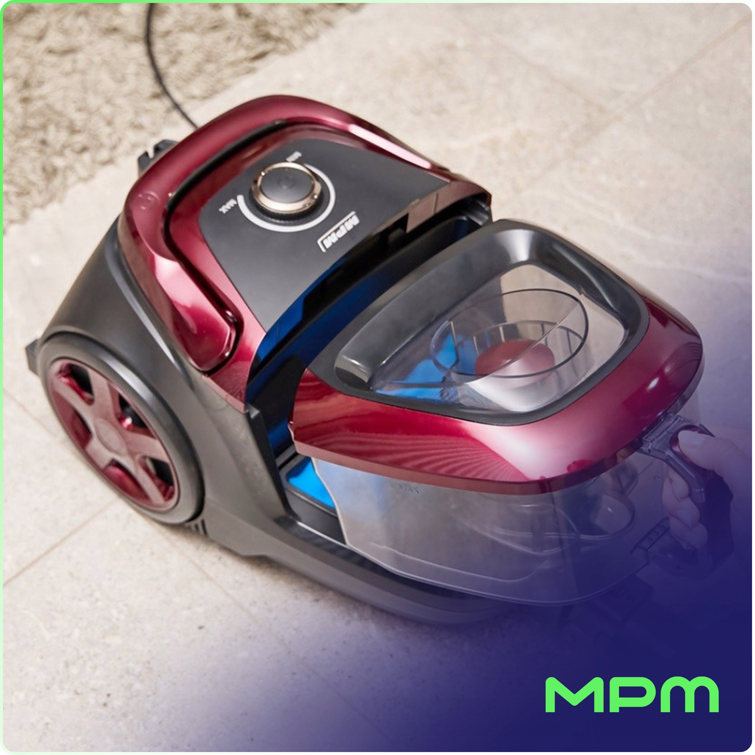 BAGLESS VACUUM CLEANER MPM MOD-61 CYCLONE POWERFUL 850W HEPA13 TURBO BRUSH Packaging status original