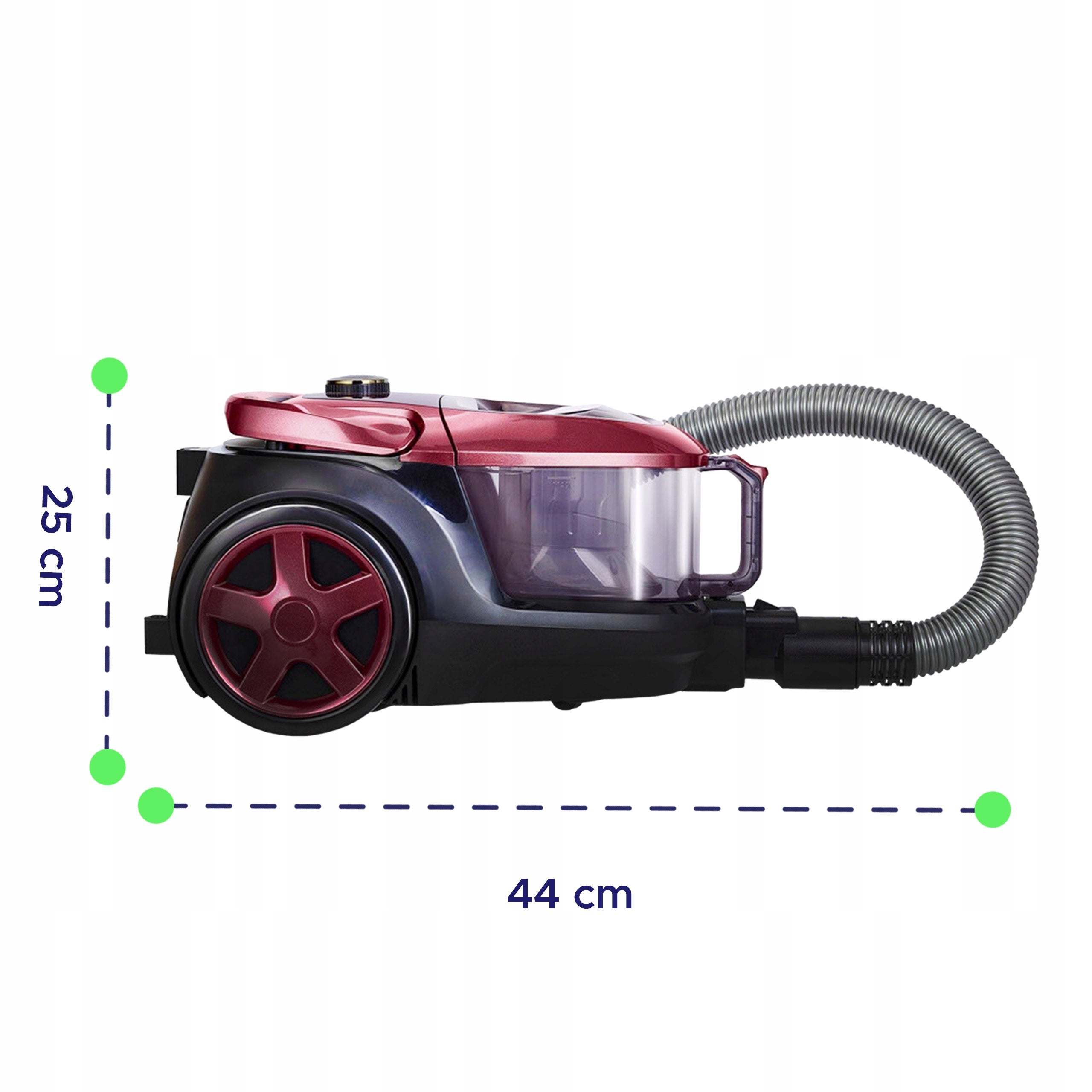 BAGLESS VACUUM CLEANER MPM MOD-61 CYCLONE POWERFUL 850W HEPA13 TURBO BRUSH Vacuum cleaner type bagless