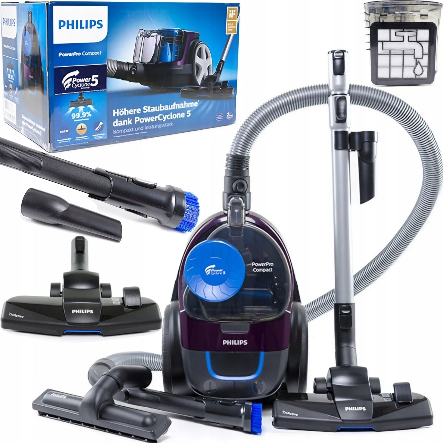 BAGLESS VACUUM CLEANER PHILIPS FC9333/09 WITH POWERCYCLONE TECHNOLOGY 5 900W