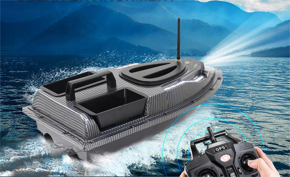 BAIT BOAT FLYTEC V900 GPS 2 TANKS 500m, BATTERY 12000mAh, LED Brand Flytec