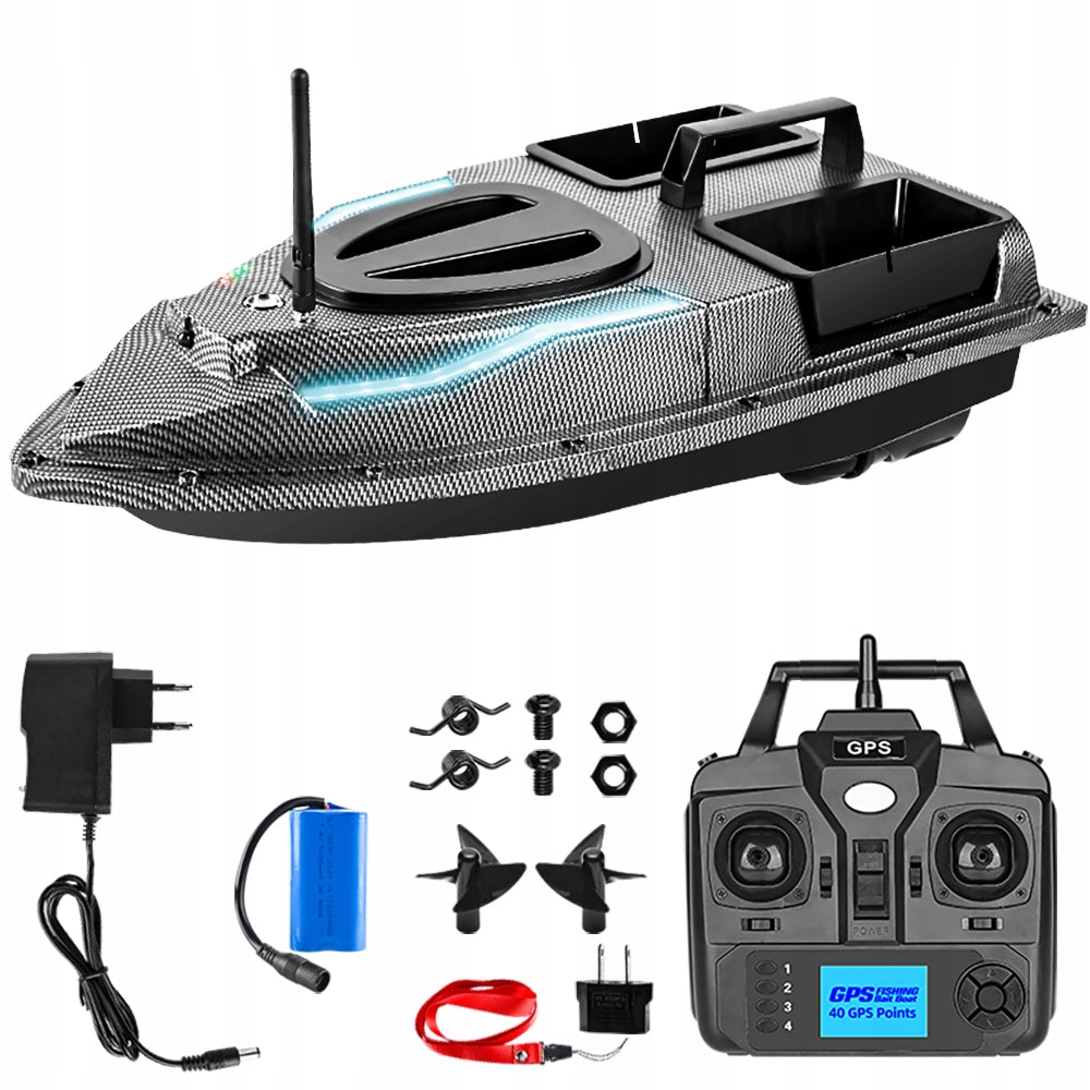 BAIT BOAT FLYTEC V900 GPS 2 TANKS 500m, BATTERY 12000mAh, LED