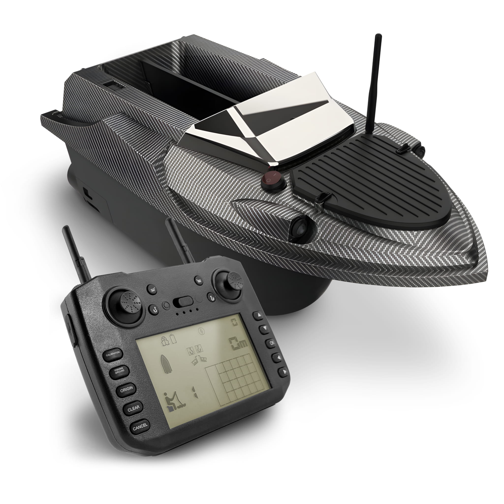 BAIT BOAT WITH GPS FLYTEC V080 800M 3 KG LOAD CAPACITY BOAT AUTOPILOT BAG