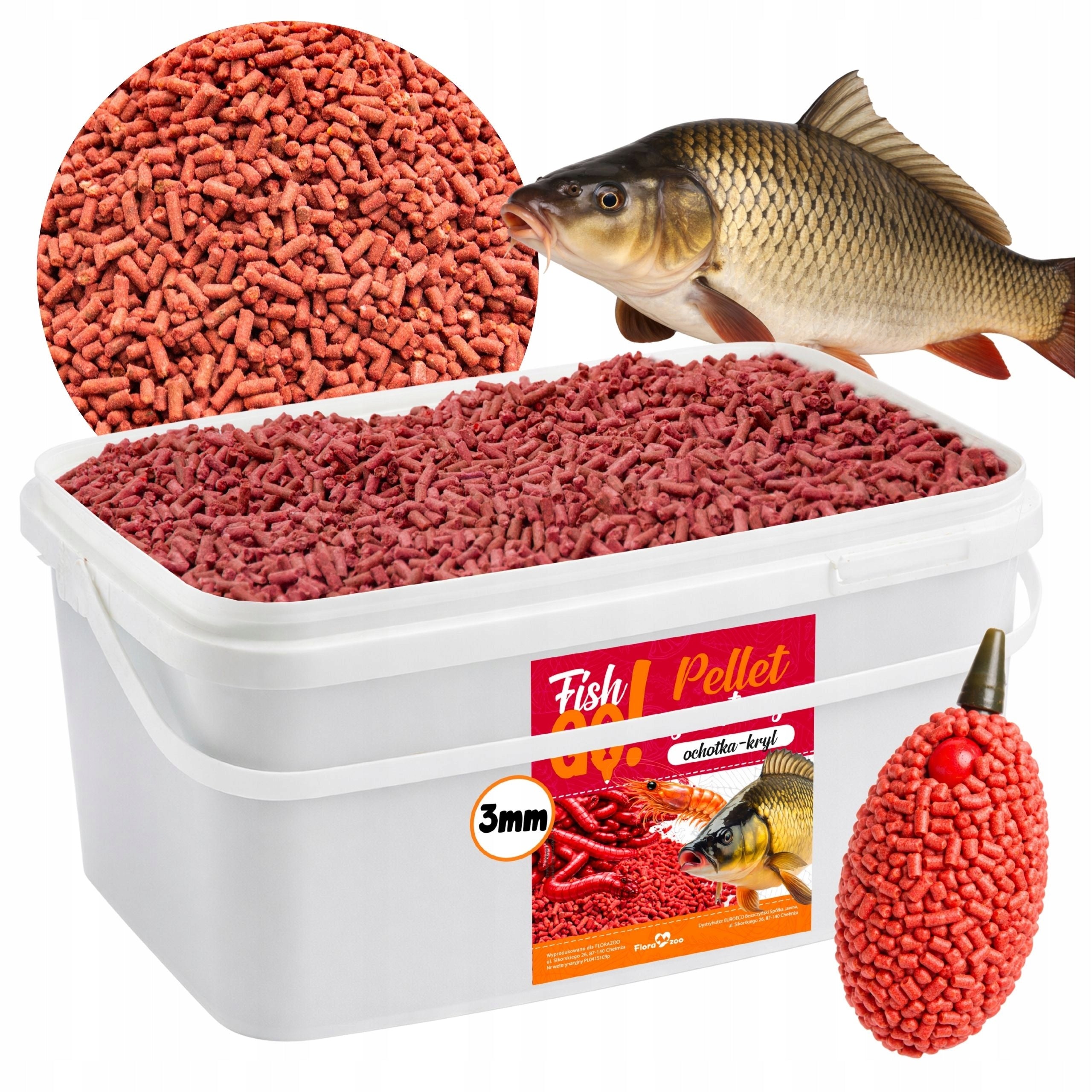 BAIT PELLET 3mm CRAVING KRILL STRONG AROMA method feeder BAIT FOR FISH