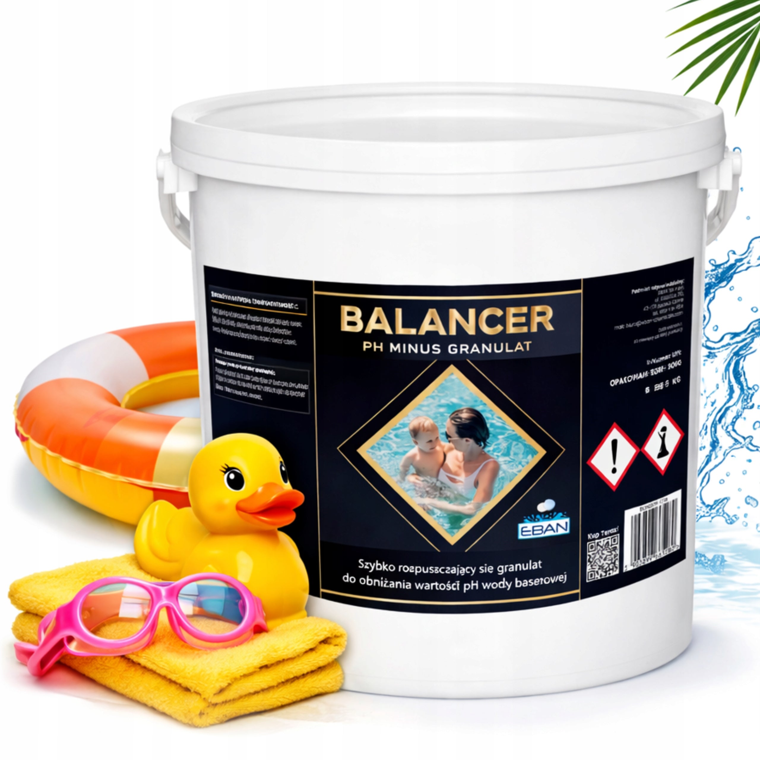 BALANCER PH- MINUS FOR SWIMMING POOL GRANULES POOL CHEMISTRY JACUZZI WATER 5KG EBAN